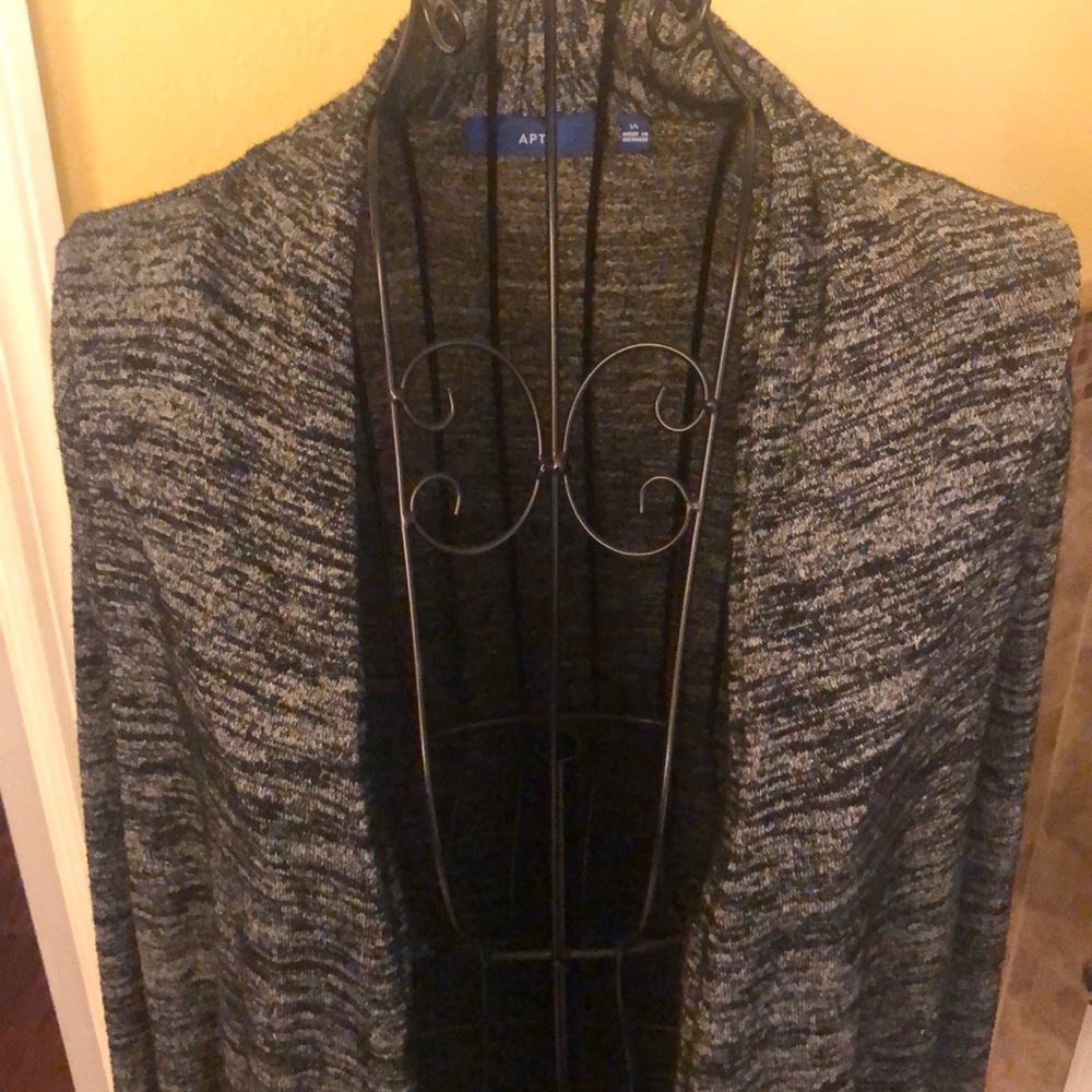 Apt 9 grey drapey cardigan